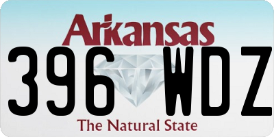 AR license plate 396WDZ