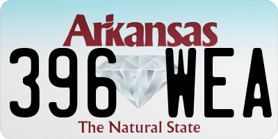 AR license plate 396WEA