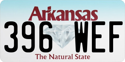 AR license plate 396WEF