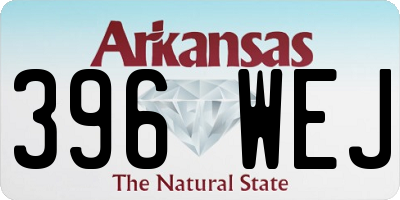 AR license plate 396WEJ
