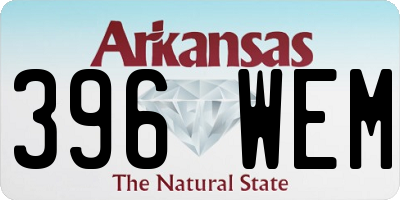 AR license plate 396WEM
