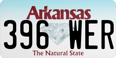 AR license plate 396WER