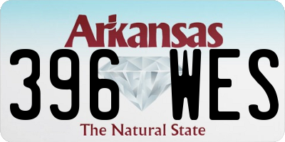 AR license plate 396WES