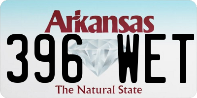 AR license plate 396WET