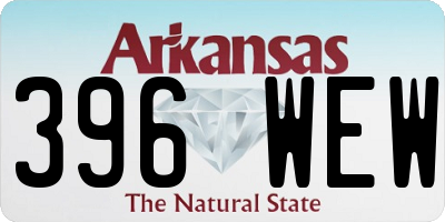 AR license plate 396WEW