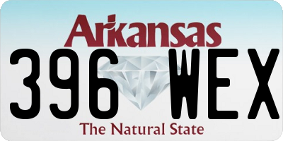 AR license plate 396WEX