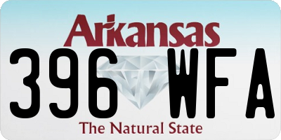 AR license plate 396WFA