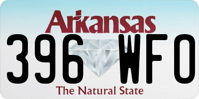 AR license plate 396WFO