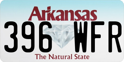 AR license plate 396WFR