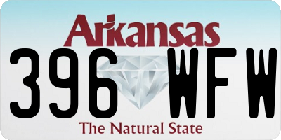 AR license plate 396WFW