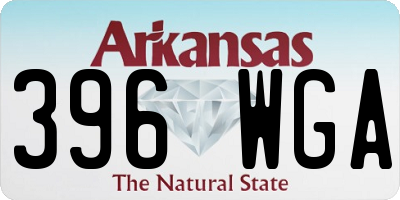 AR license plate 396WGA
