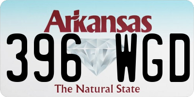 AR license plate 396WGD