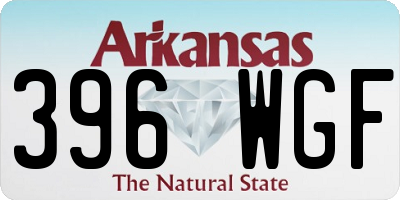 AR license plate 396WGF