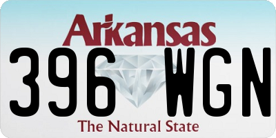 AR license plate 396WGN