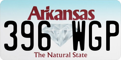 AR license plate 396WGP