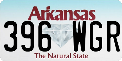 AR license plate 396WGR