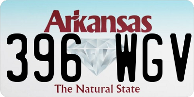 AR license plate 396WGV