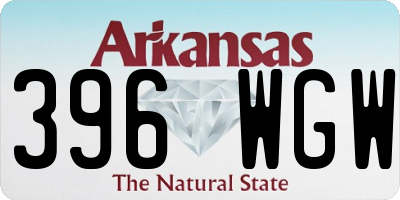 AR license plate 396WGW