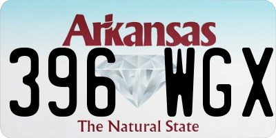 AR license plate 396WGX