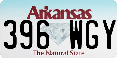 AR license plate 396WGY
