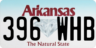 AR license plate 396WHB