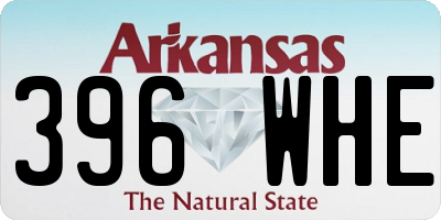 AR license plate 396WHE