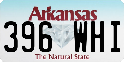 AR license plate 396WHI
