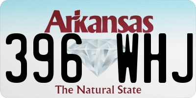 AR license plate 396WHJ