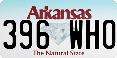 AR license plate 396WHO