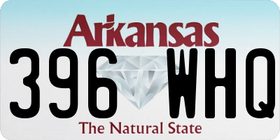 AR license plate 396WHQ