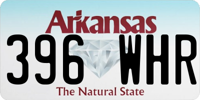 AR license plate 396WHR