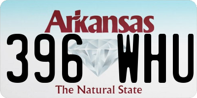 AR license plate 396WHU