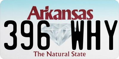 AR license plate 396WHY