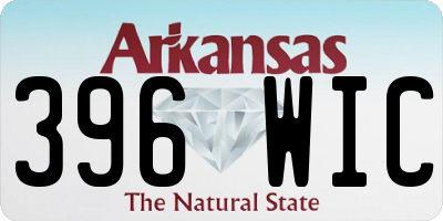 AR license plate 396WIC