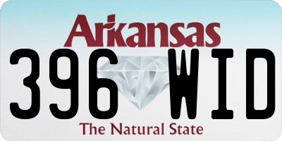 AR license plate 396WID