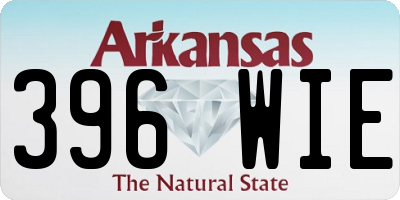 AR license plate 396WIE