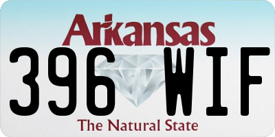 AR license plate 396WIF