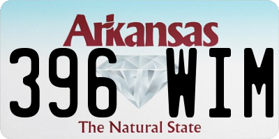 AR license plate 396WIM