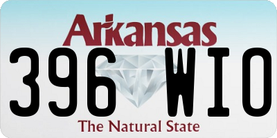 AR license plate 396WIO