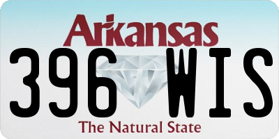 AR license plate 396WIS