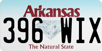 AR license plate 396WIX