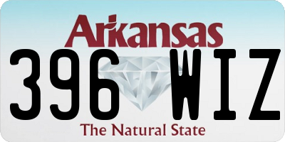 AR license plate 396WIZ