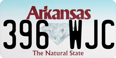 AR license plate 396WJC