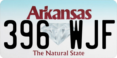 AR license plate 396WJF