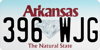 AR license plate 396WJG
