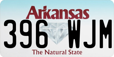 AR license plate 396WJM