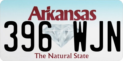 AR license plate 396WJN