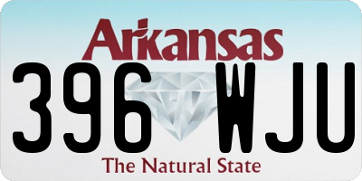AR license plate 396WJU