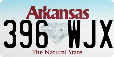 AR license plate 396WJX