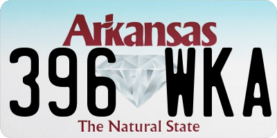 AR license plate 396WKA
